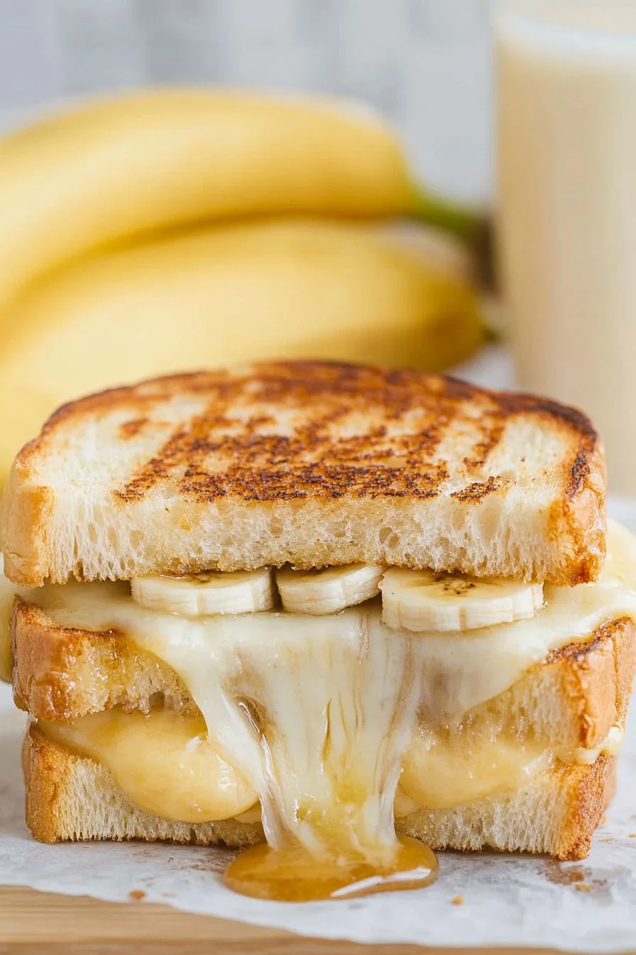 Honey Banana Grilled Cheese Sandwich