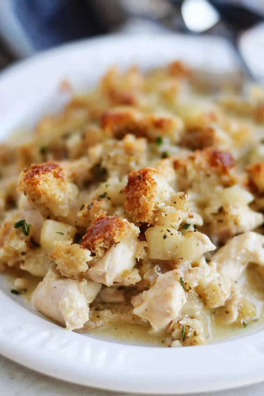 Creamy Chicken and Stuffing Casserole