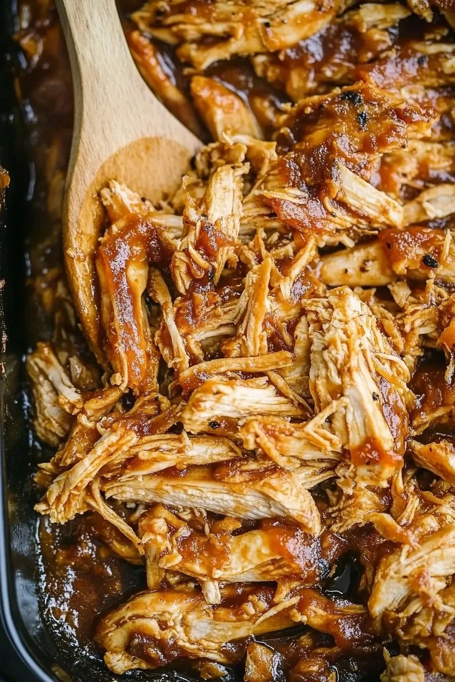 Crockpot BBQ Chicken Sandwiches