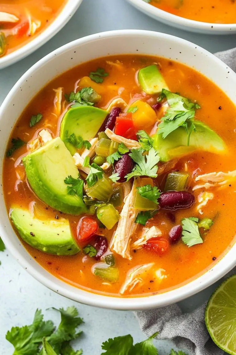 Whole30 Instant Pot Chicken Tortilla-Less Soup (with Slow Cooker Option)