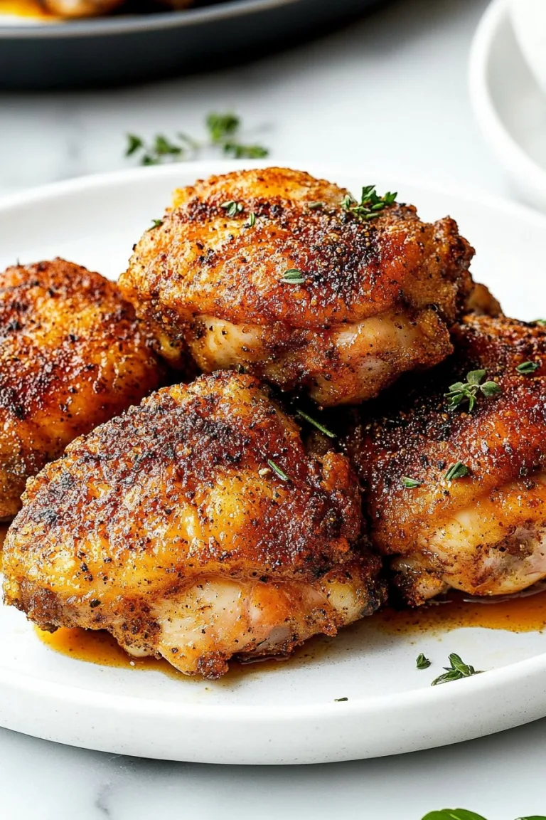 Perfect Crispy Chicken Thighs