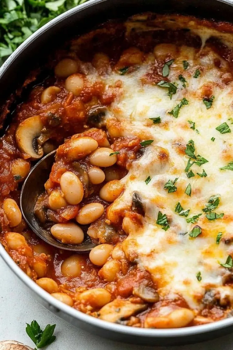 White Beans with Mushrooms and Marinara