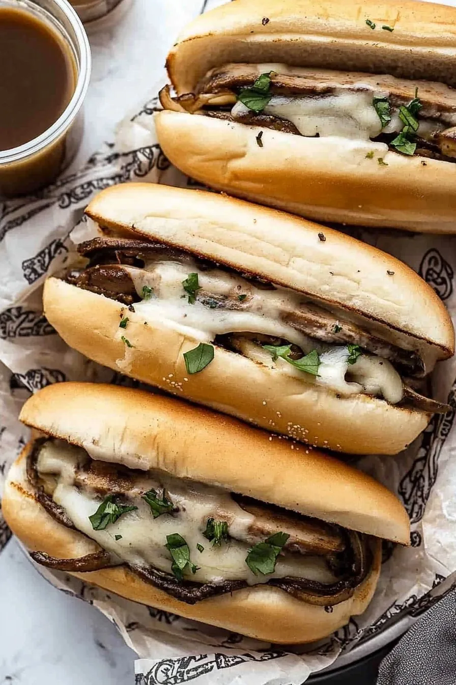 Vegetarian French Dip Sandwiches