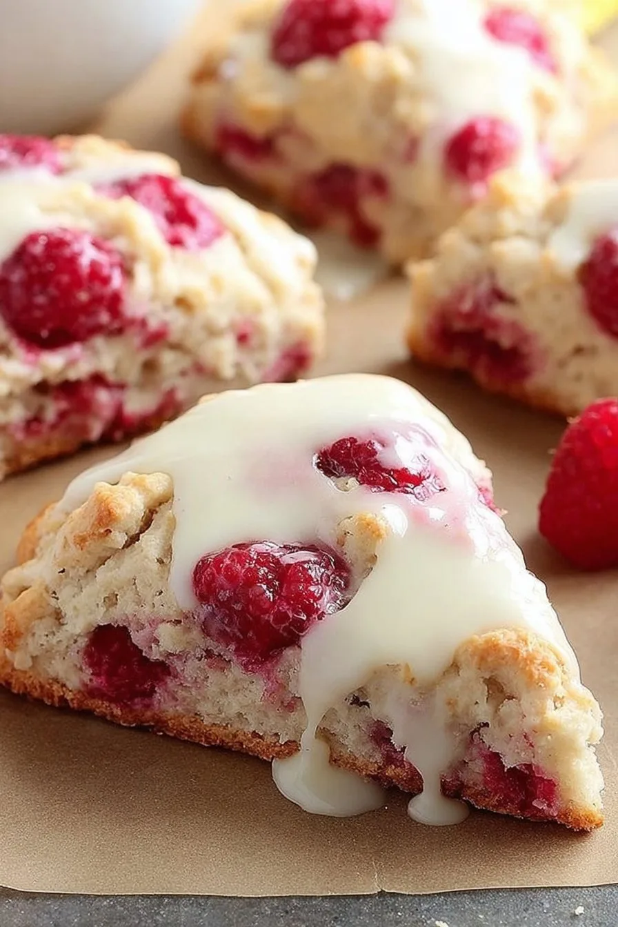 Lemon Raspberry Scones