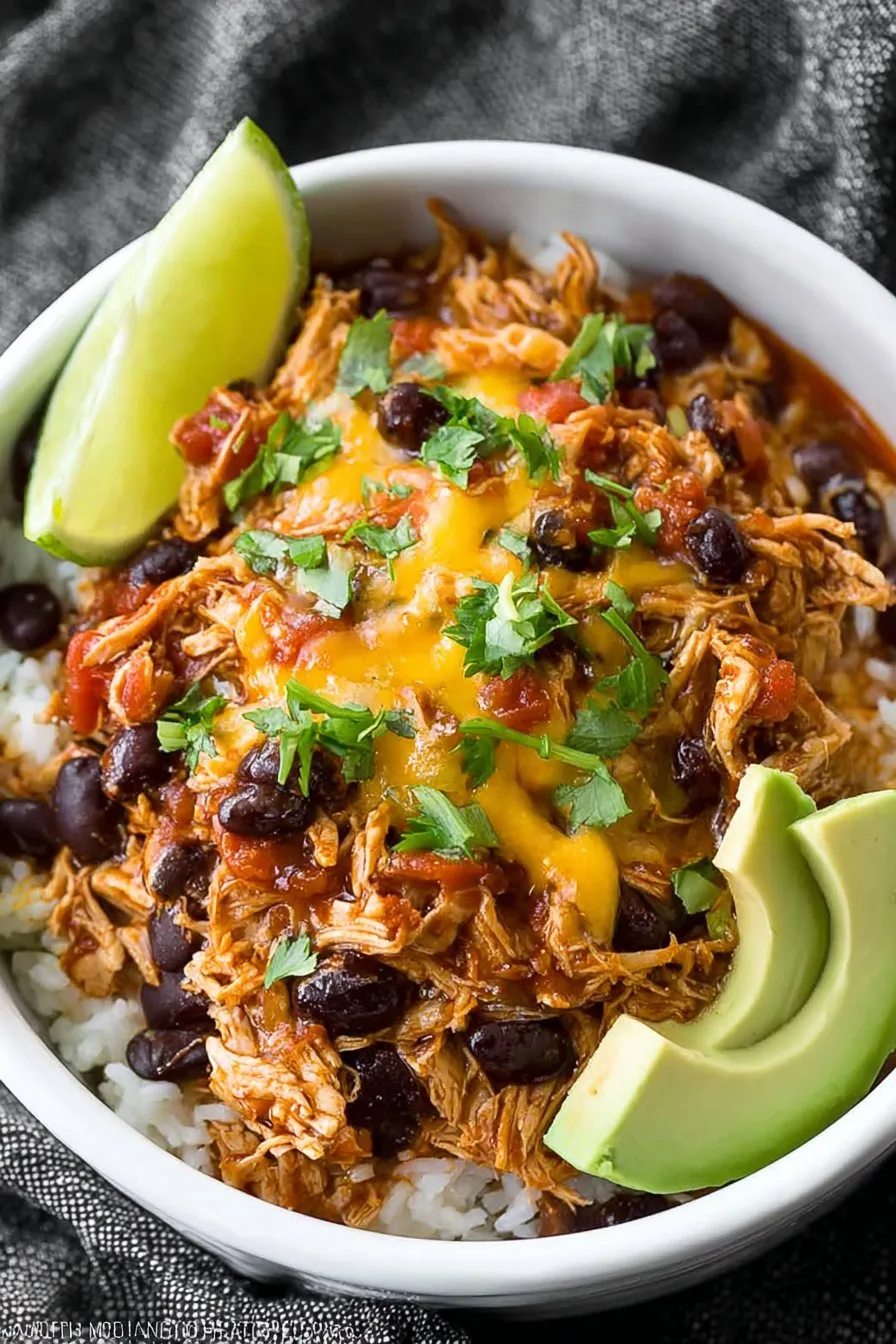 Slow Cooker Taco Chicken Bowls