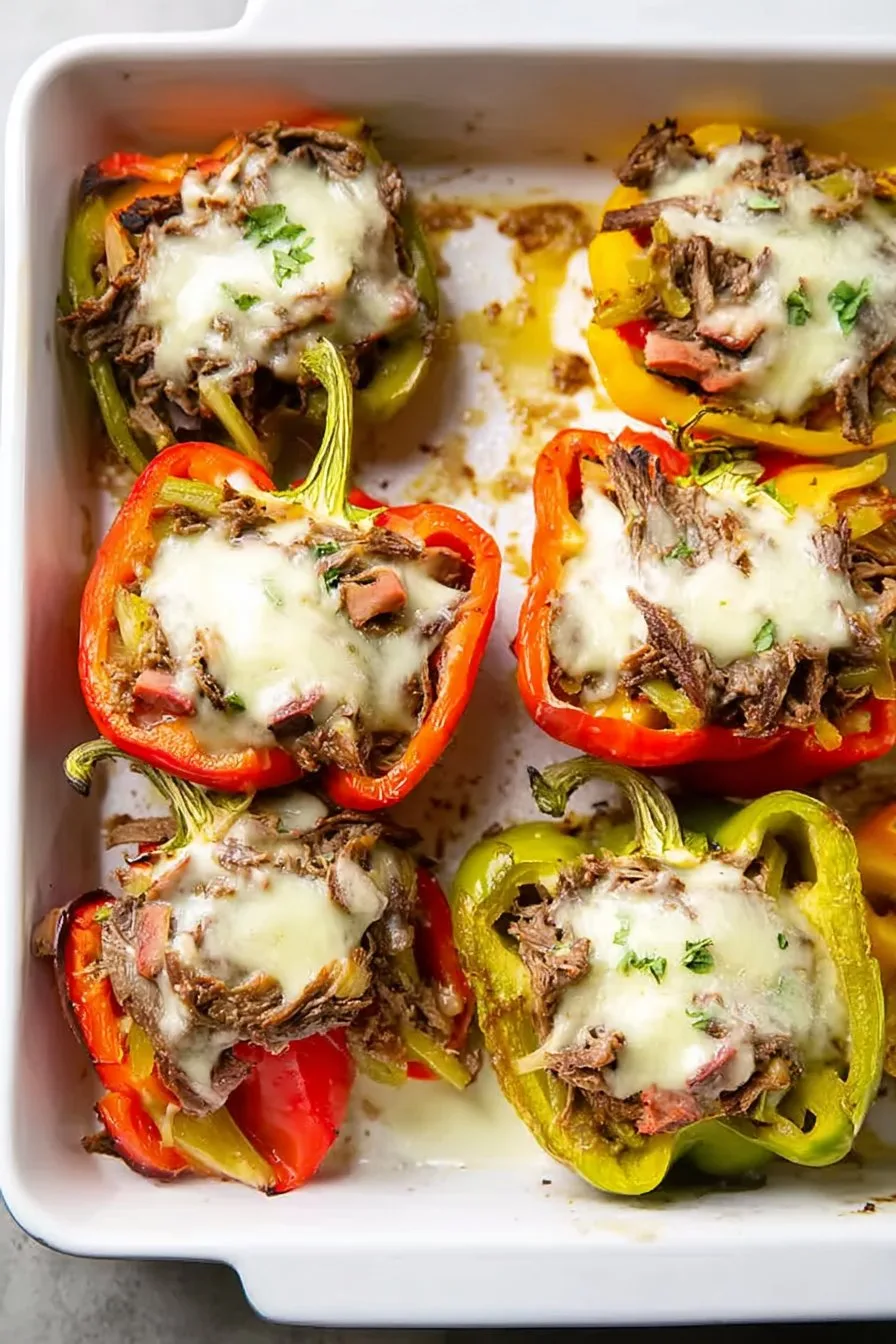 Philly Cheesesteak Stuffed Peppers