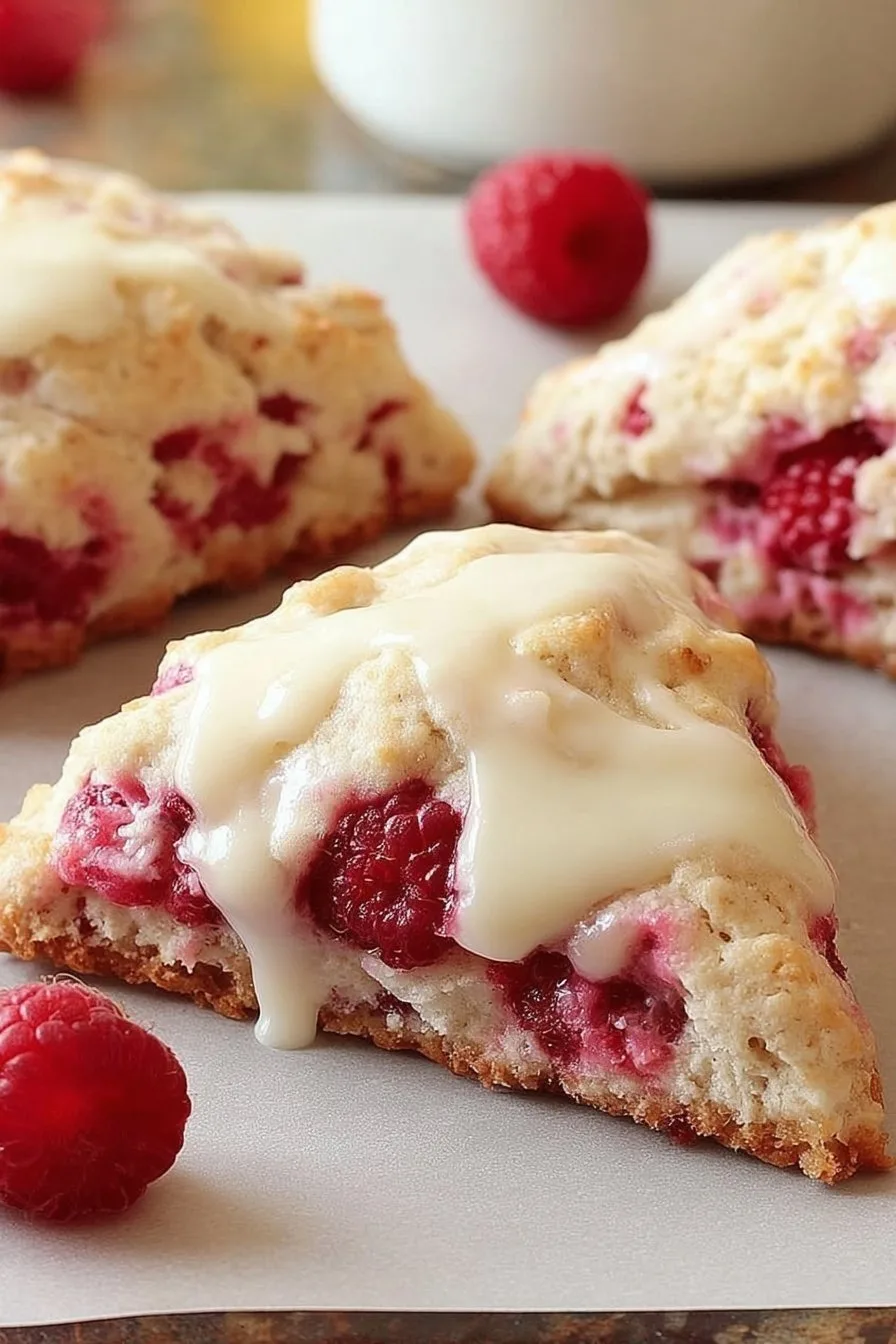 Lemon Raspberry Scones