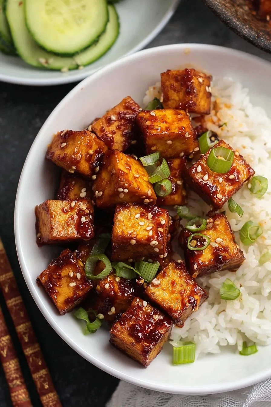 Honey Sriracha Tofu