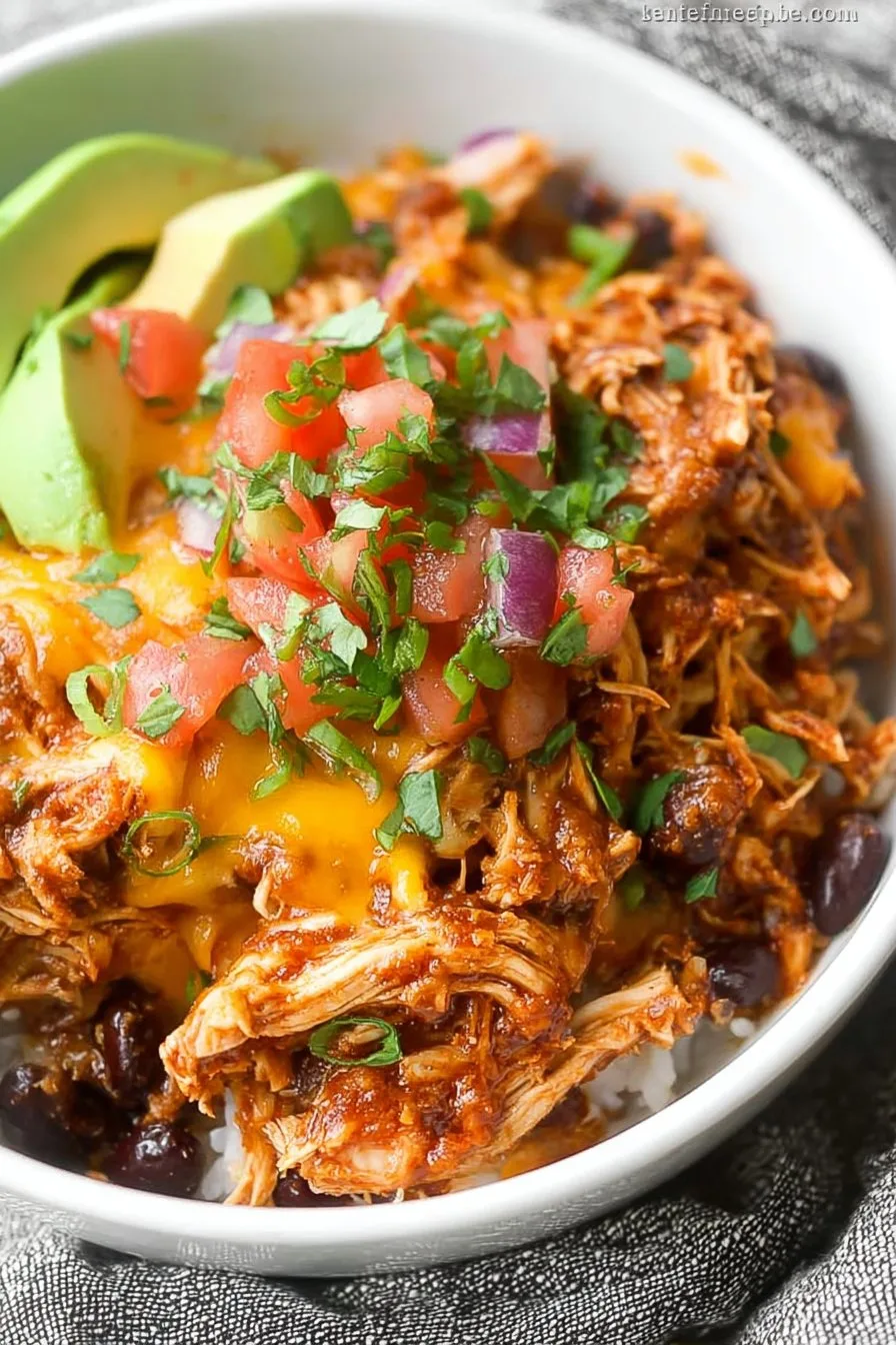 Slow Cooker Taco Chicken Bowls