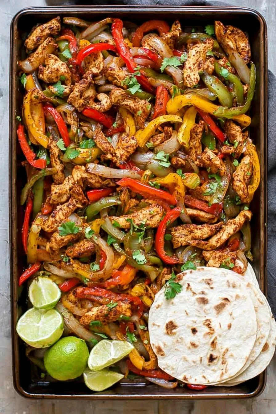 Sheet Pan Chicken Fajitas