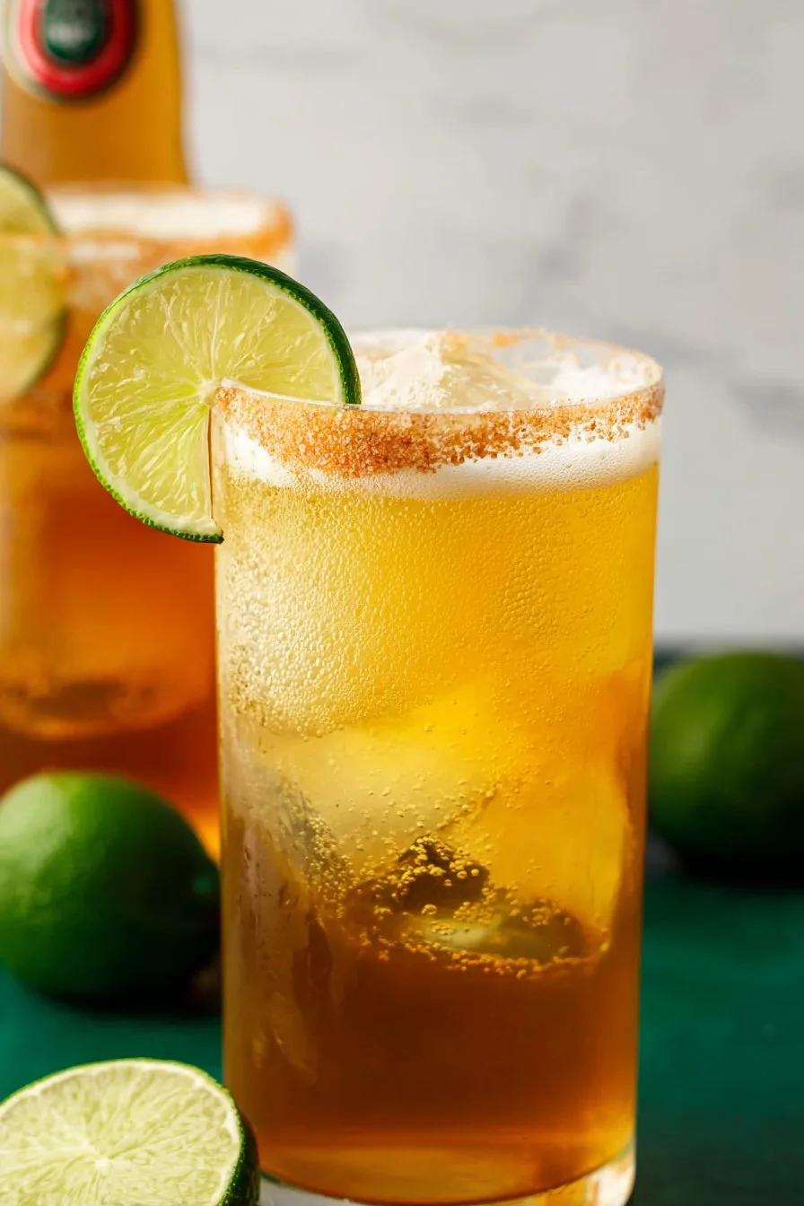 Chelada (Mexican Beer Cocktail with Lime)