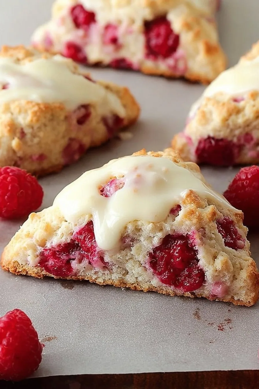 Lemon Raspberry Scones