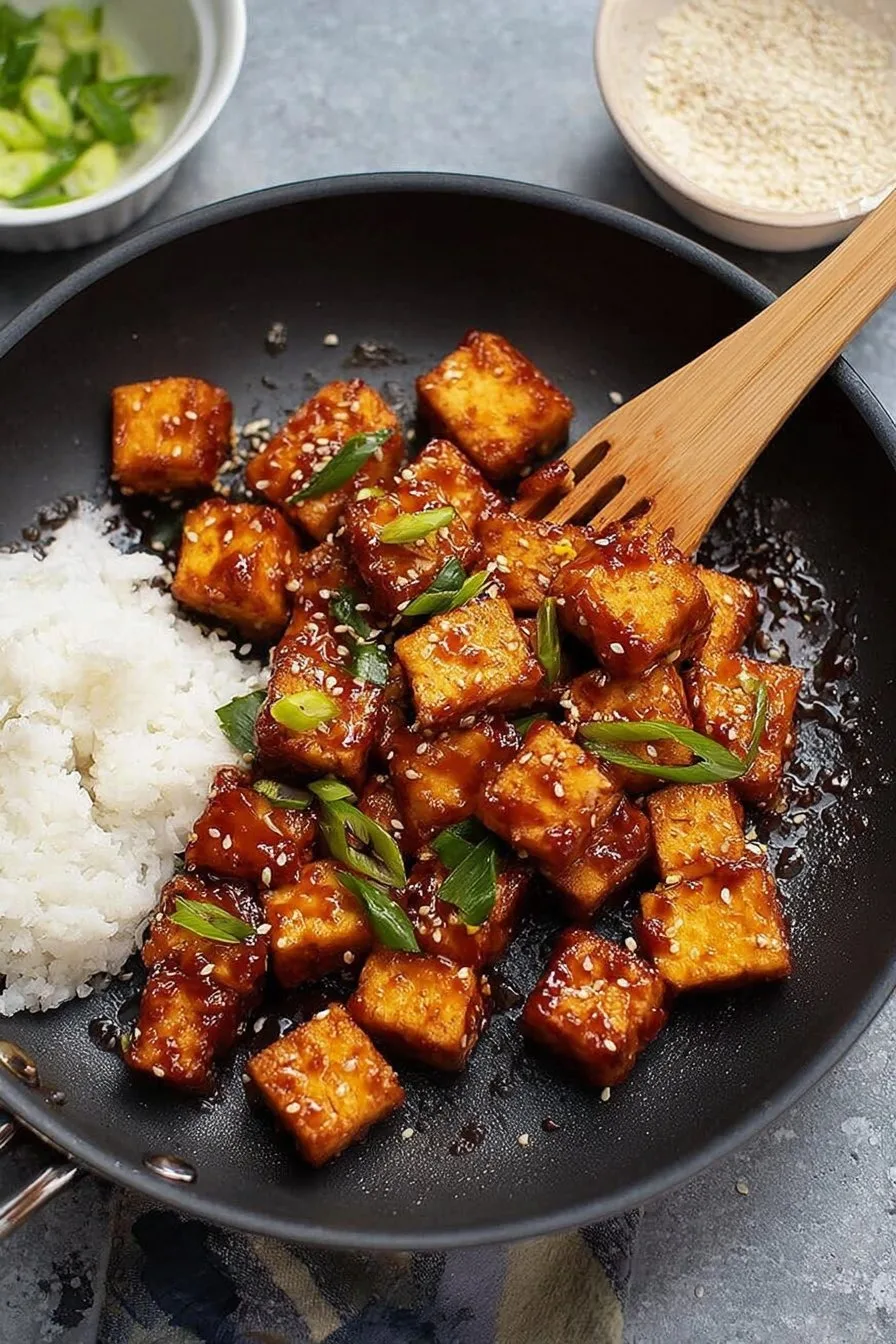Honey Sriracha Tofu