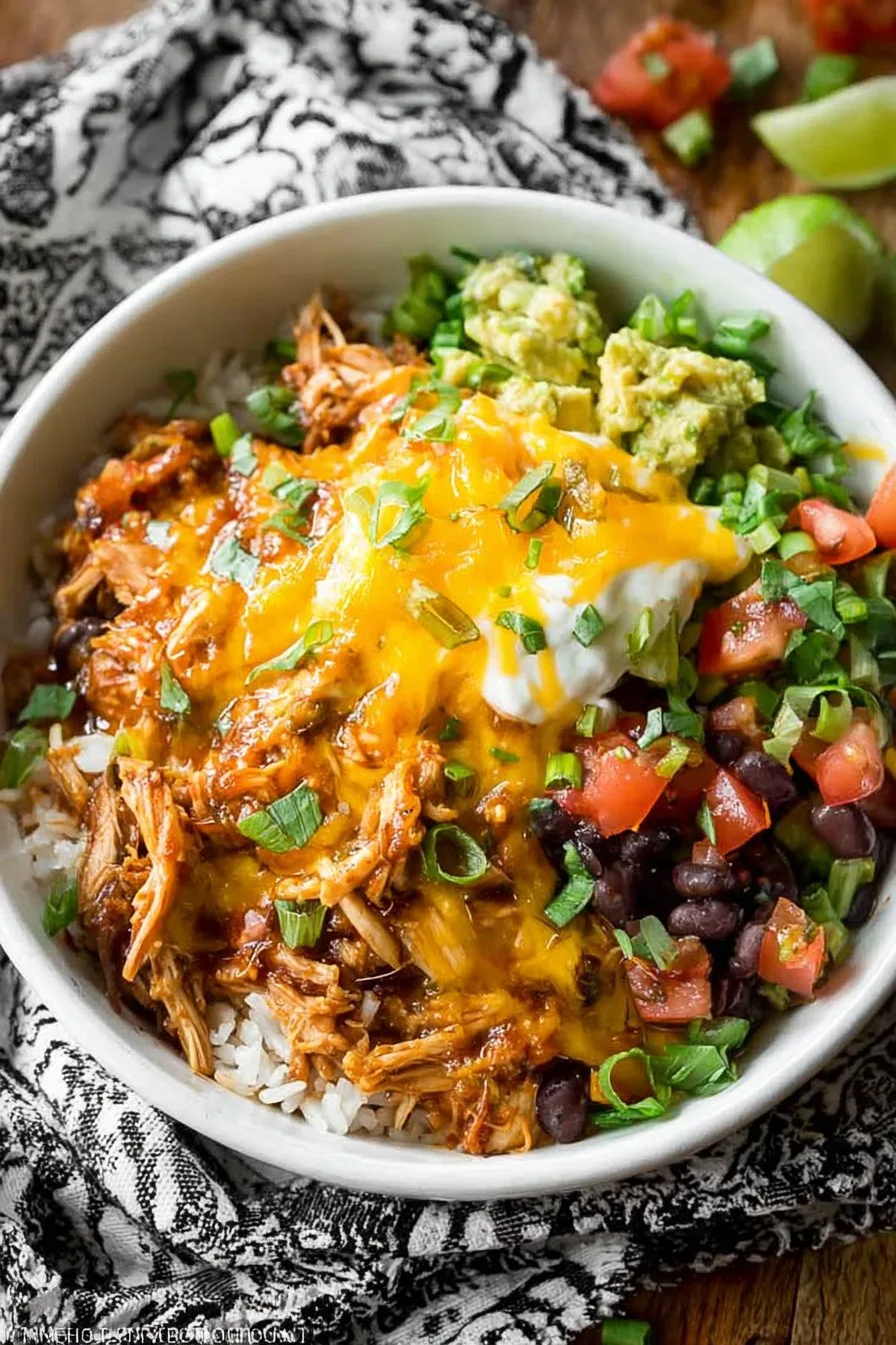 Slow Cooker Taco Chicken Bowls