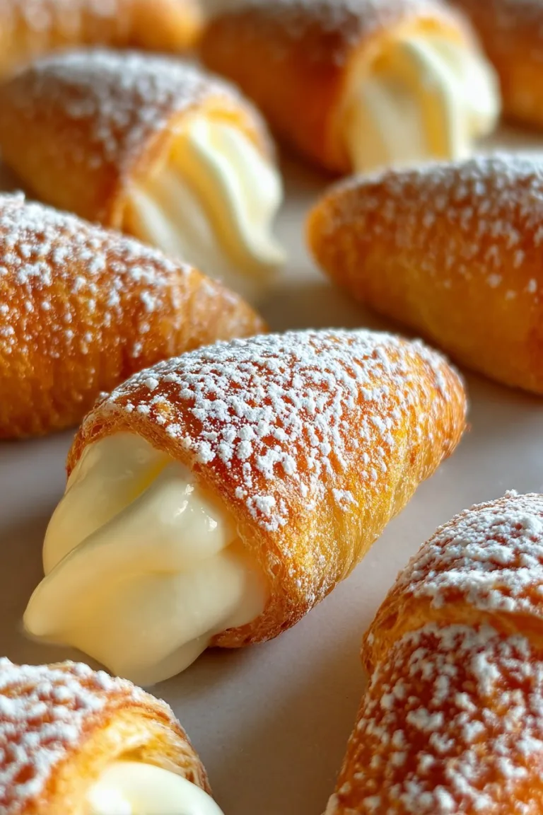 Crispy Vanilla Cream Cones