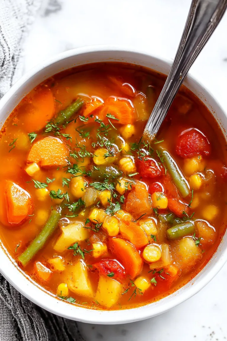 Slow Cooker Vegetable Soup