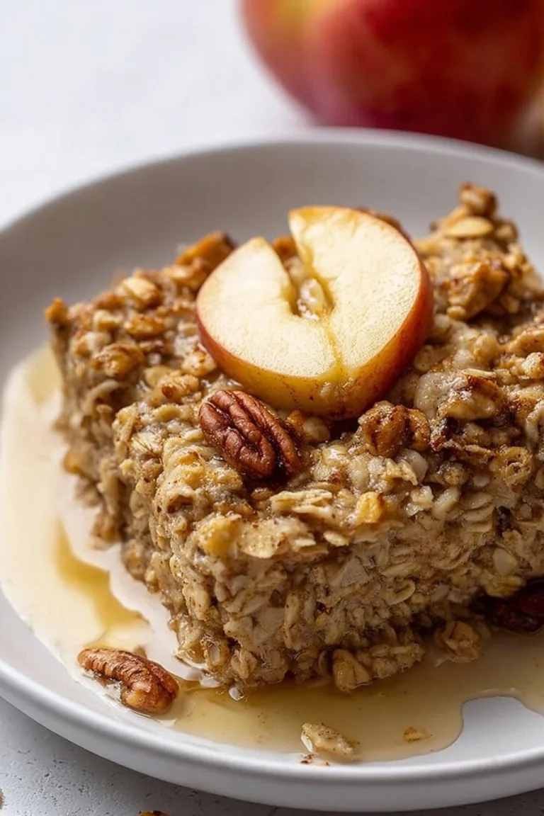 Healthy Baked Apple Oatmeal