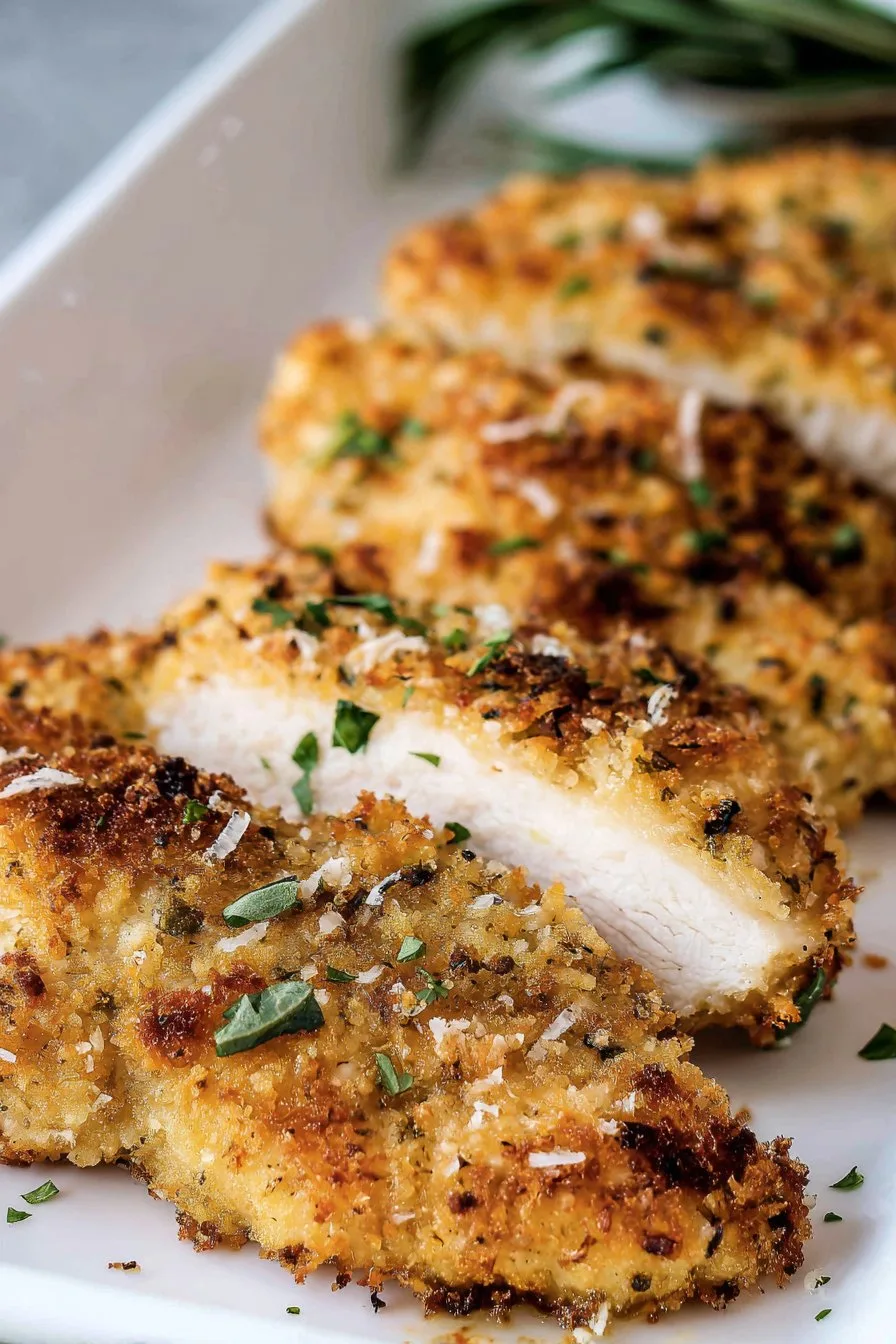 air fryer parmesan crusted chicken