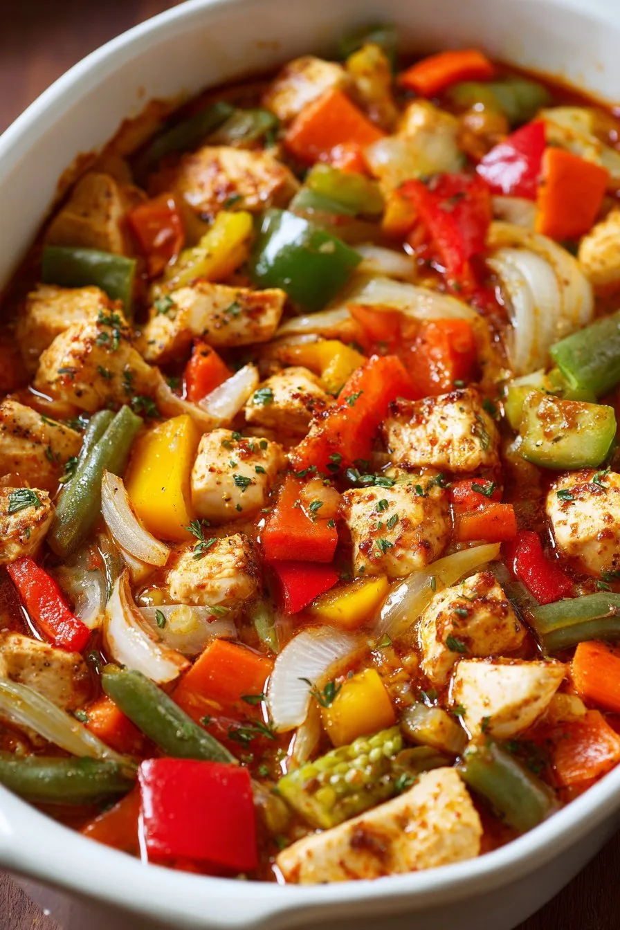 chicken and vegetable casserole