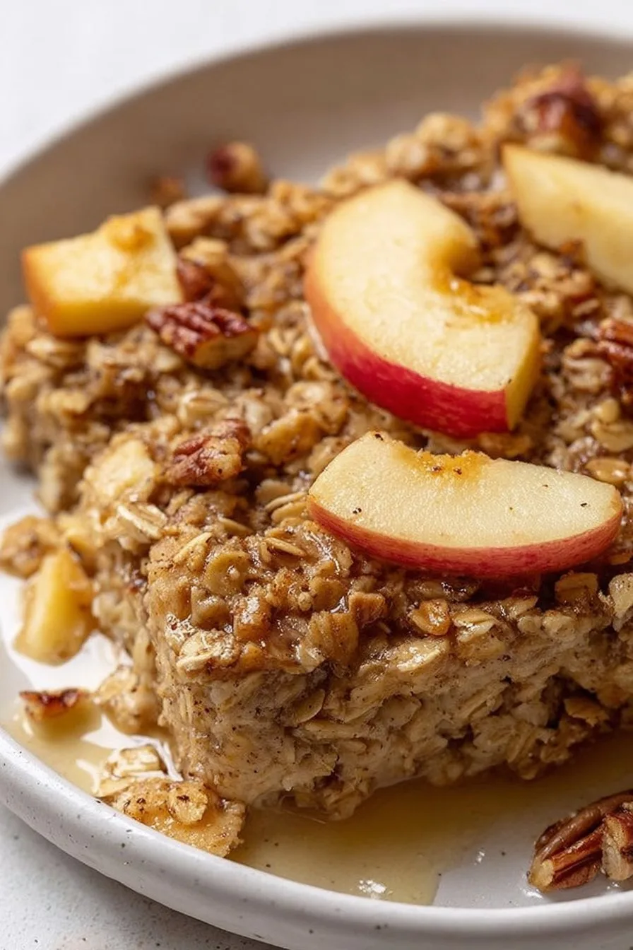 Healthy Baked Apple Oatmeal