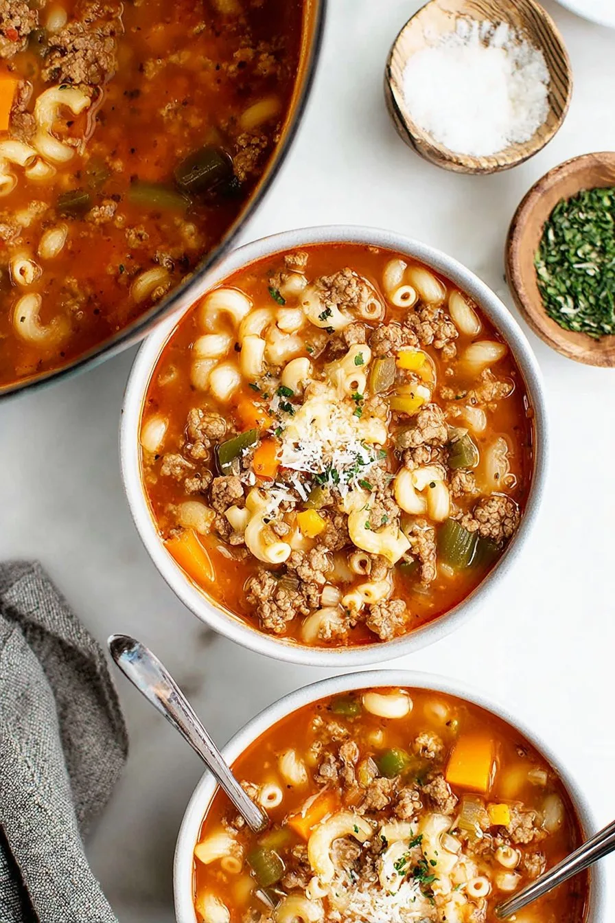 Easy Hamburger Soup Recipe