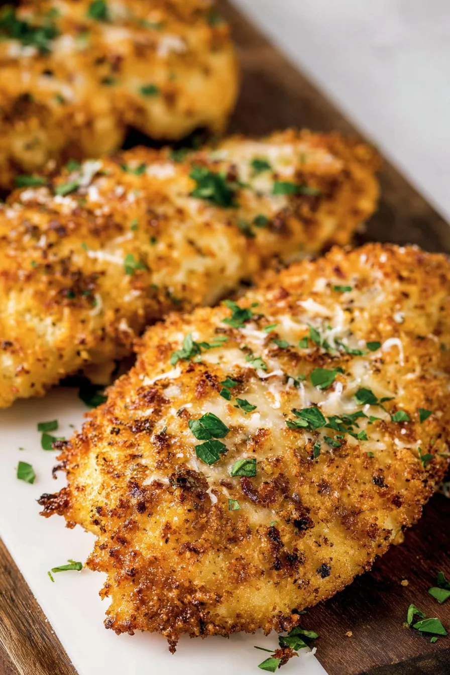 air fryer parmesan crusted chicken