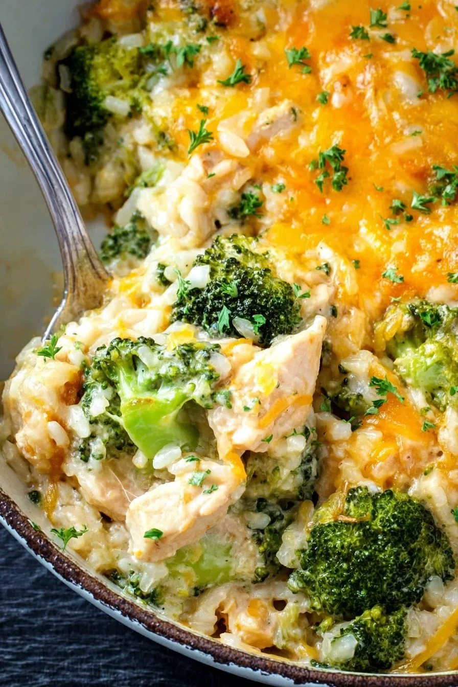 chicken rice broccoli casserole
