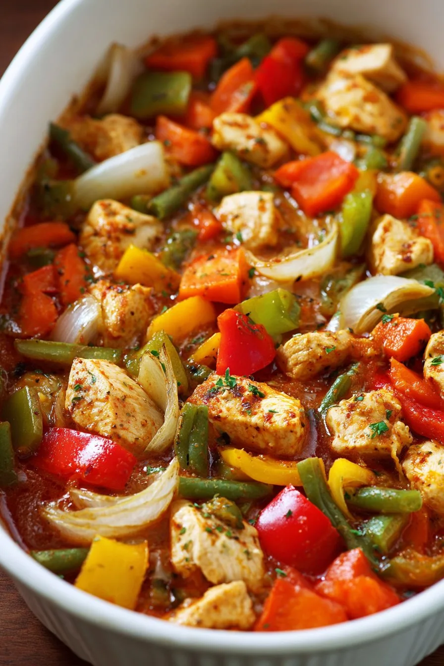 chicken and vegetable casserole
