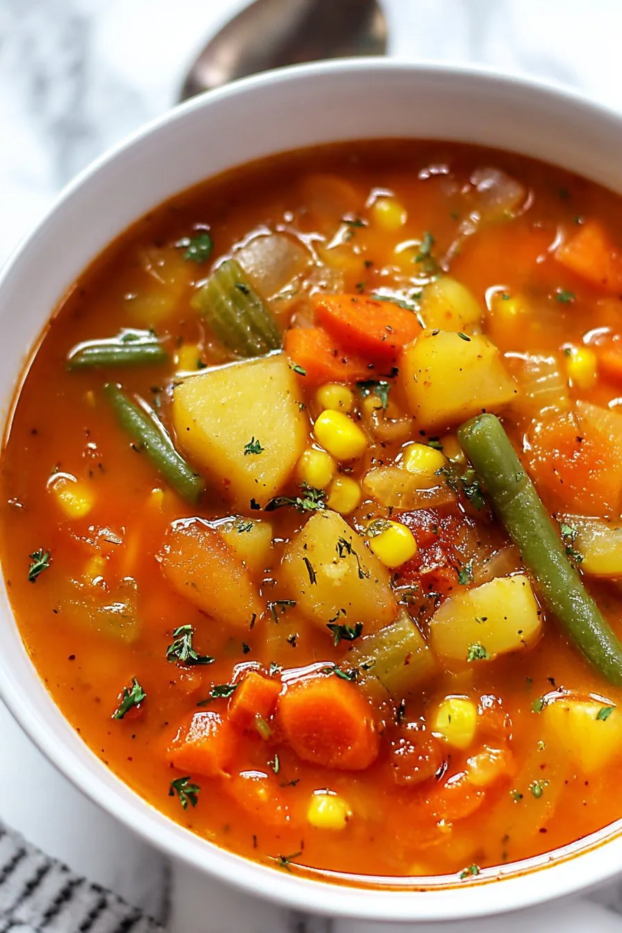 Slow Cooker Vegetable Soup