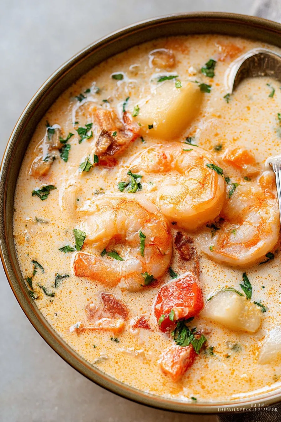 Instant Pot Creamy Shrimp Soup