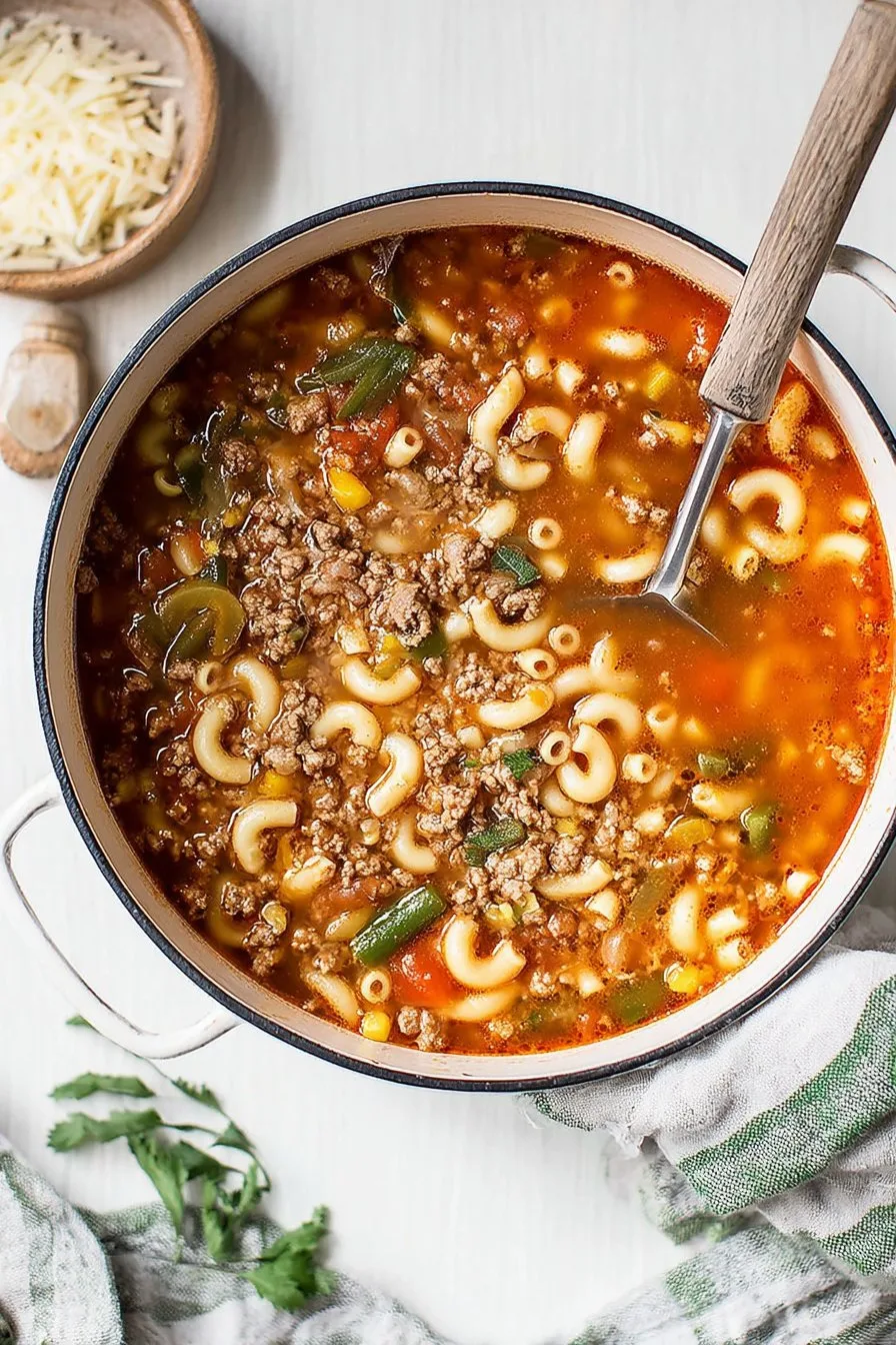 Easy Hamburger Soup Recipe