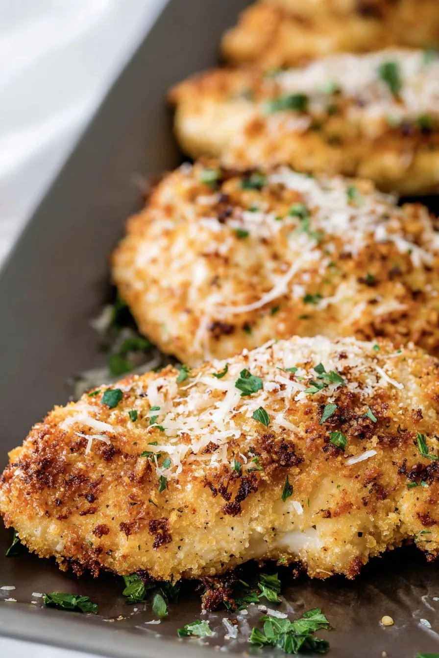 air fryer parmesan crusted chicken