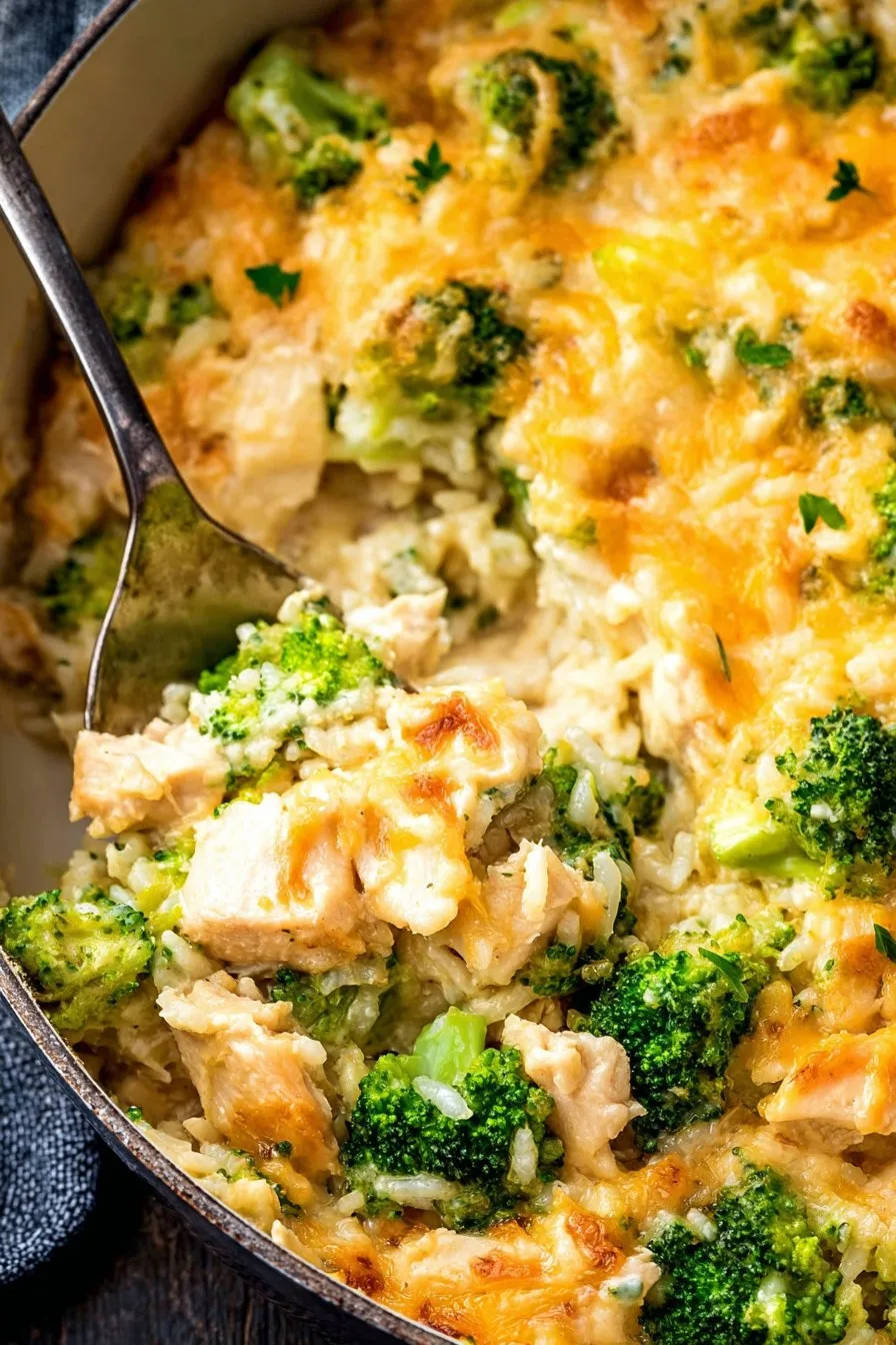 chicken rice broccoli casserole