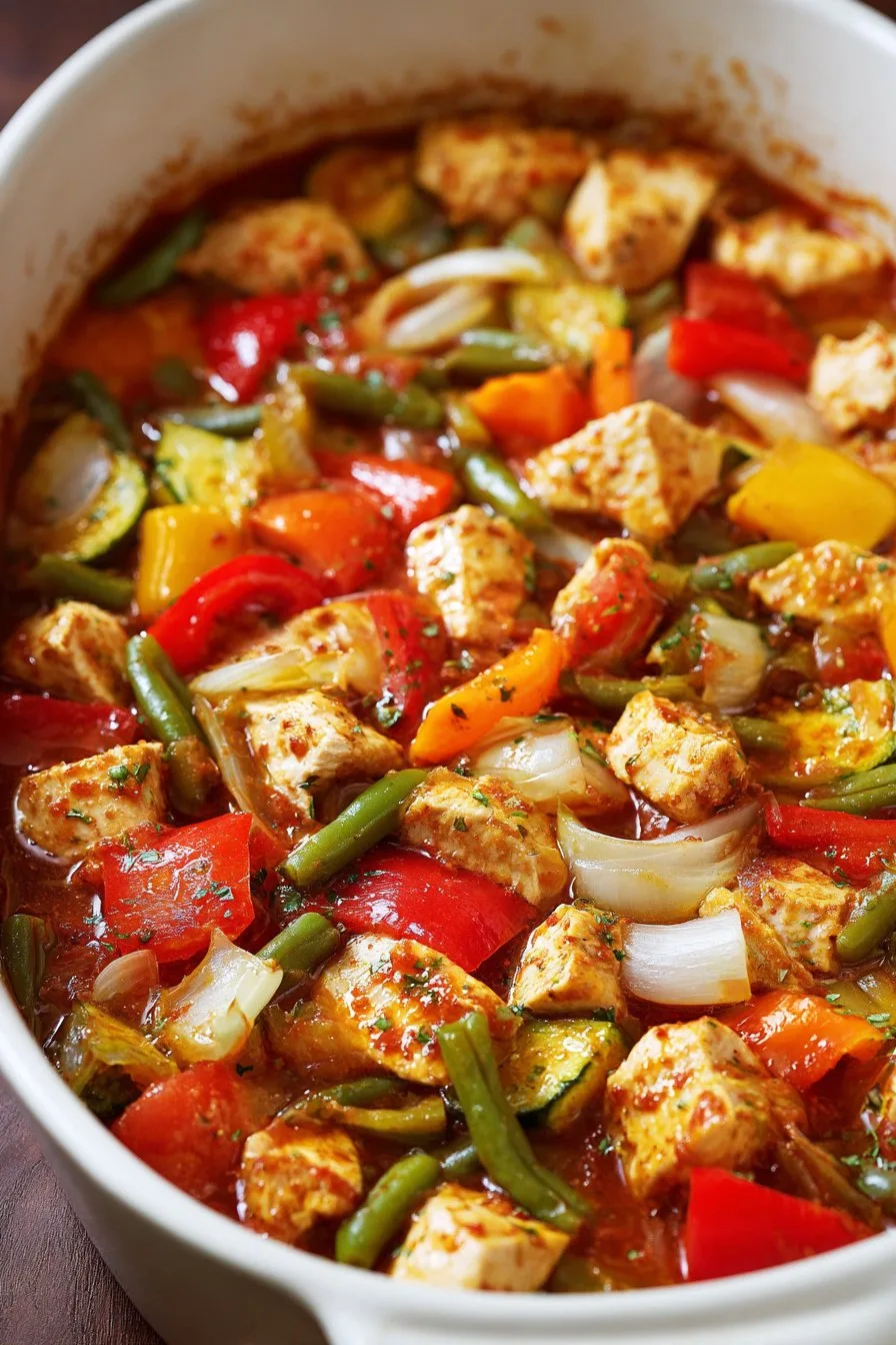 chicken and vegetable casserole