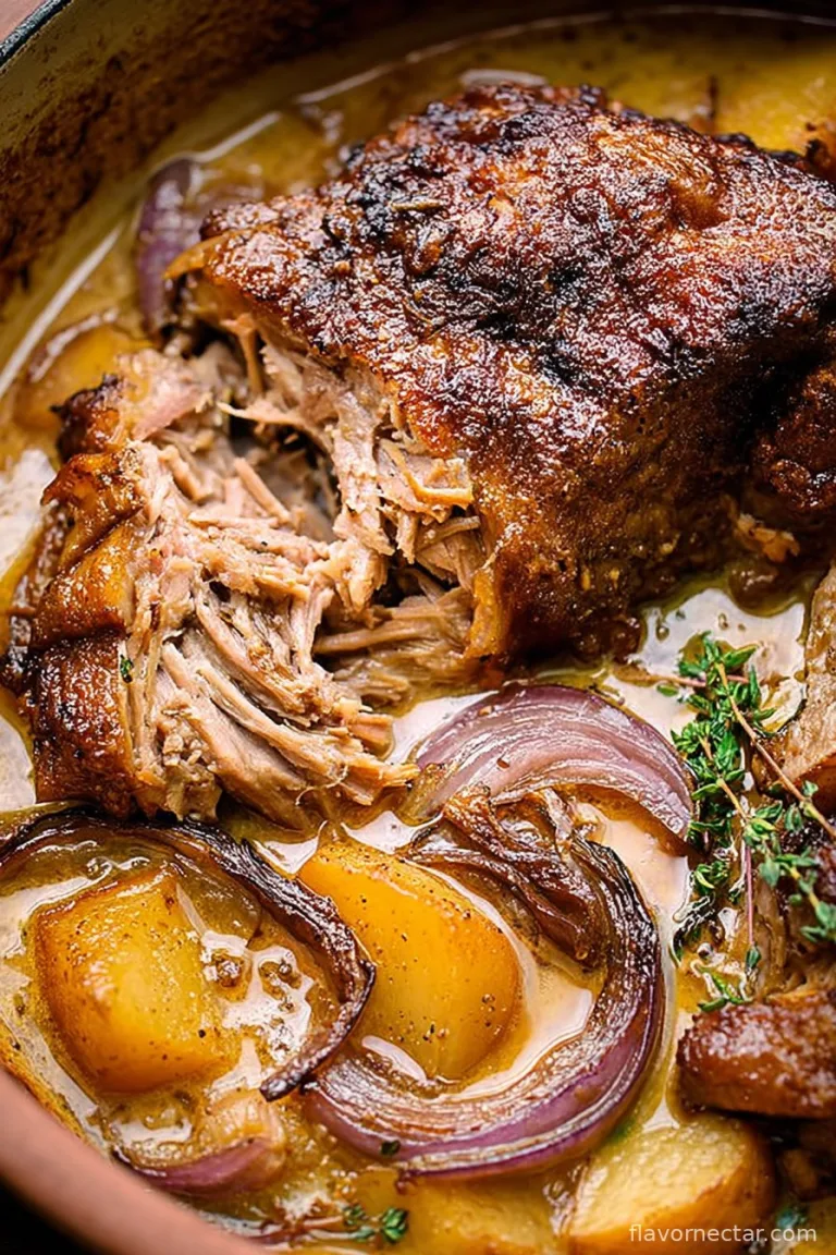 Apple Cider Braised Pork Shoulder