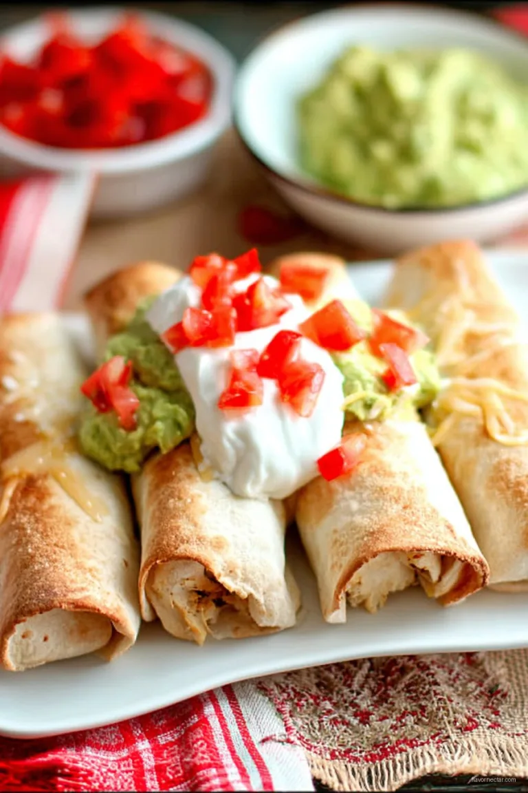 Baked Chicken Chimichangas