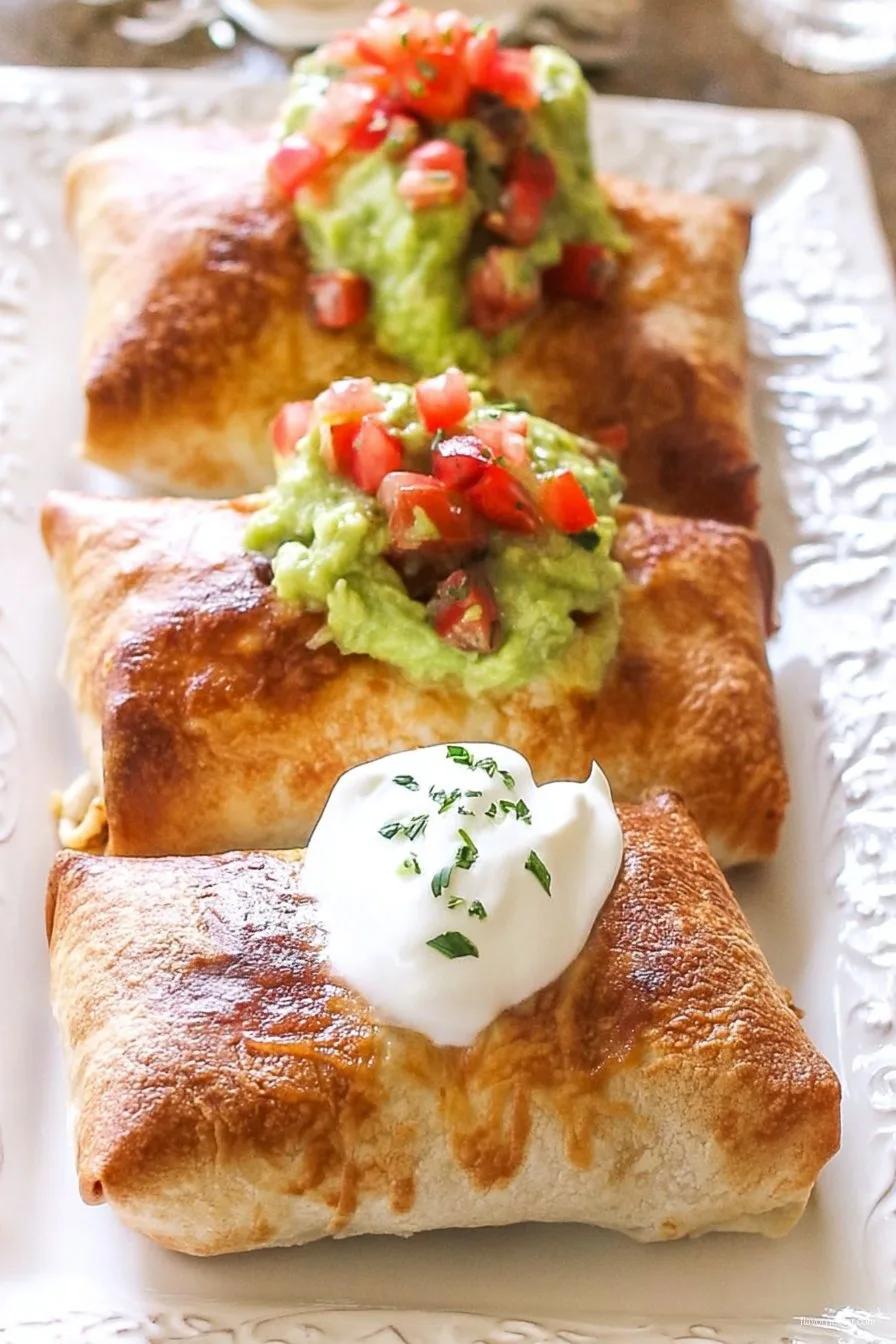 Baked Chicken Chimichangas