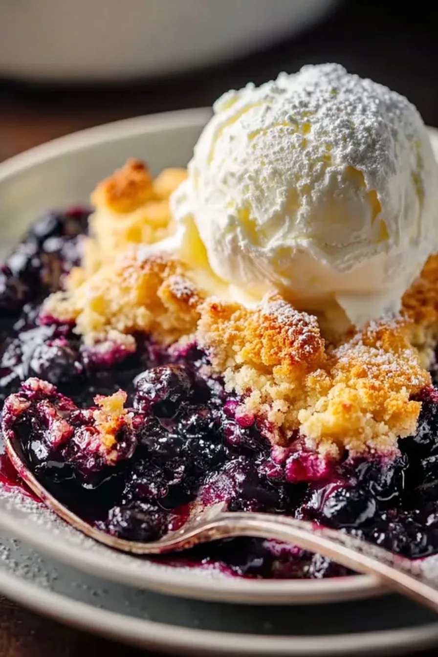 Easy Blueberry Cobbler