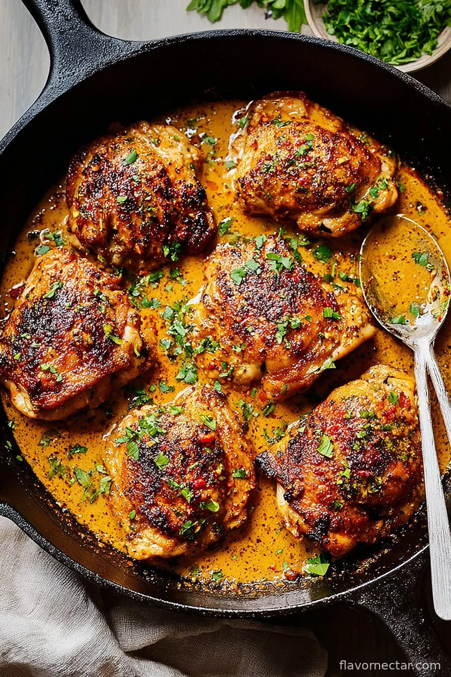 Easy Skillet Chicken Thighs