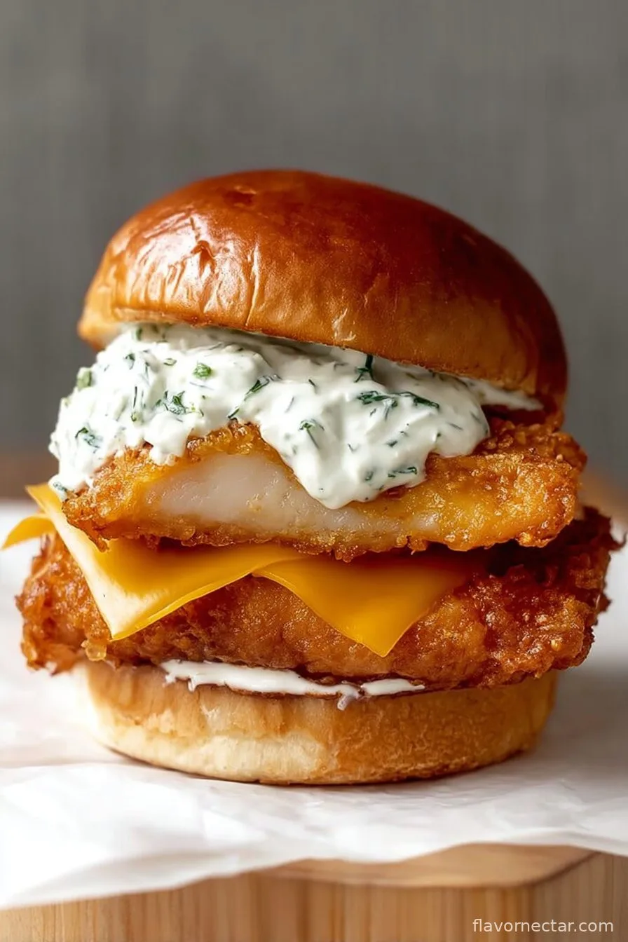 Fried Cod Fish Sandwich