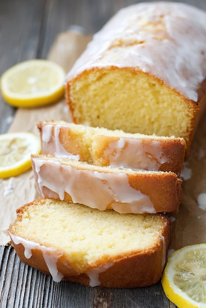 Glazed Lemon Pound Cake Loaf