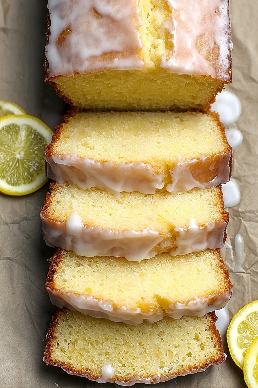 Glazed Lemon Pound Cake Loaf
