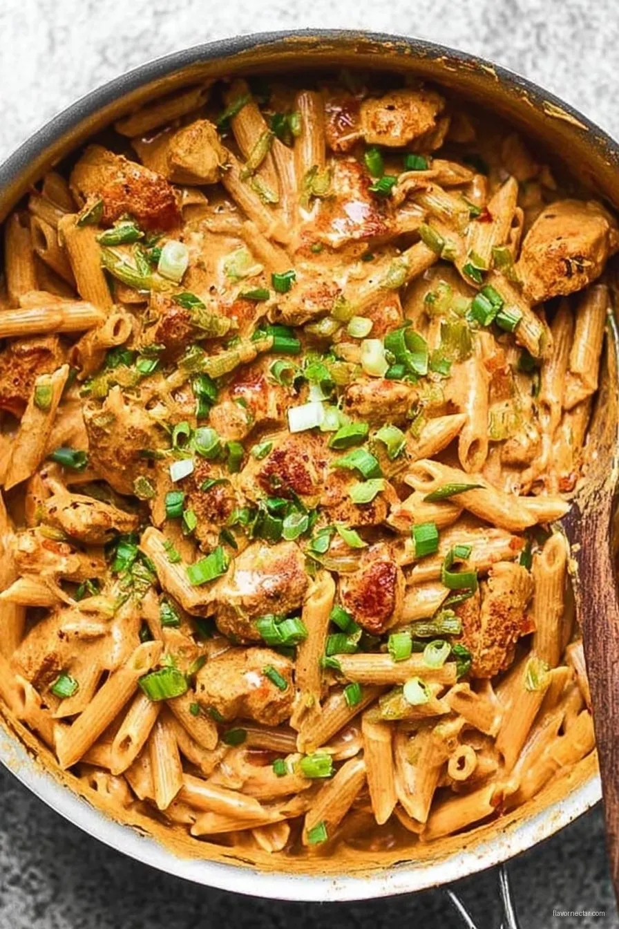 One Pot Creamy Cajun Chicken Pasta