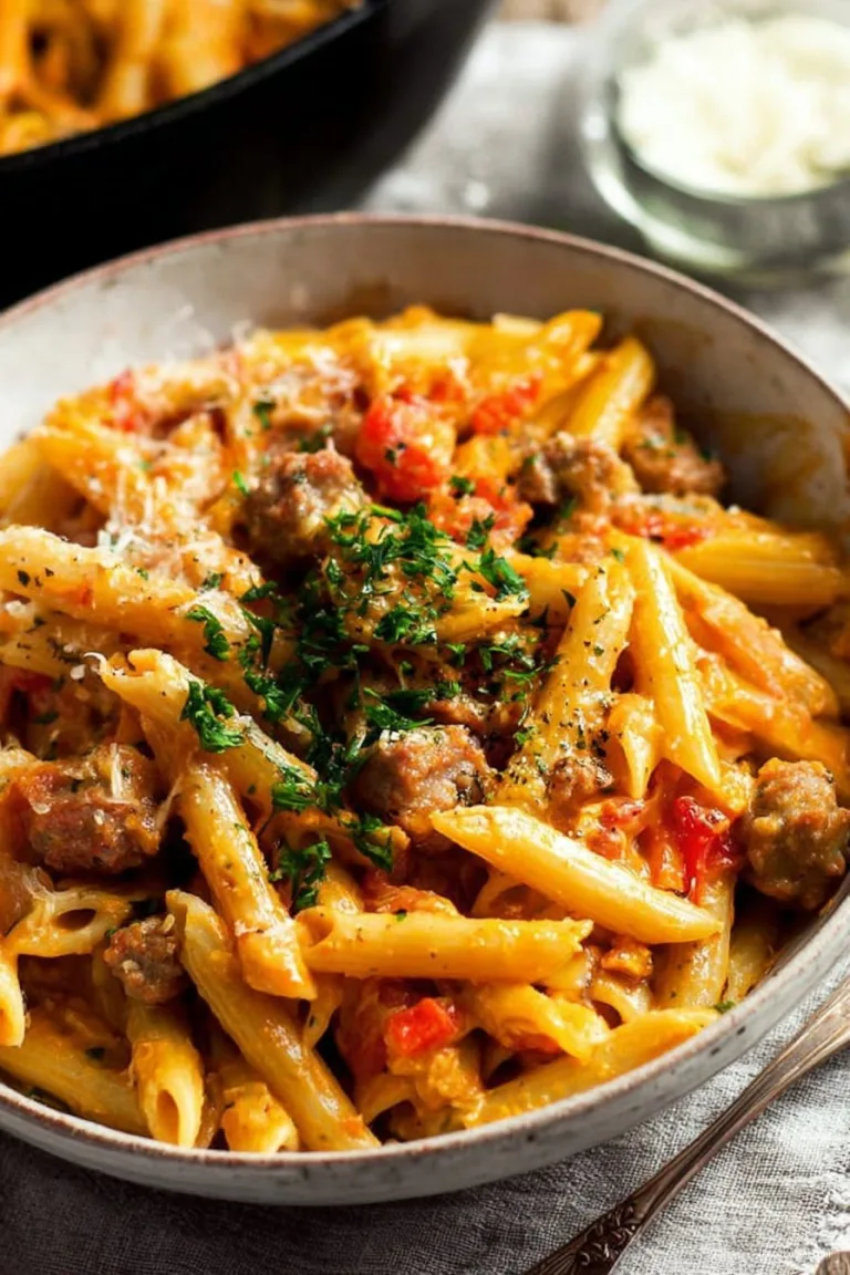 One Pot Creamy Sausage Pasta