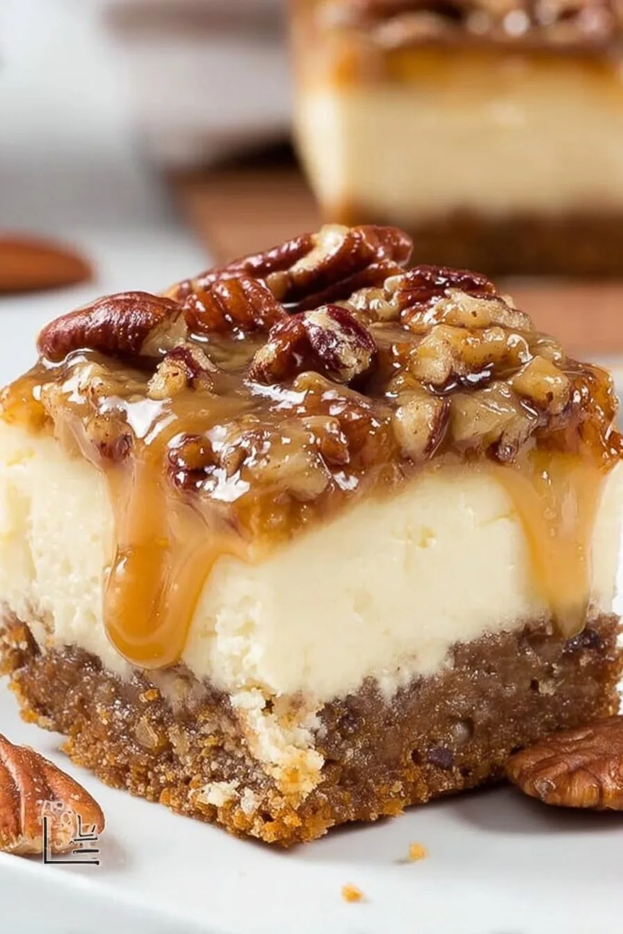 Pecan Pie Cheesecake Bars