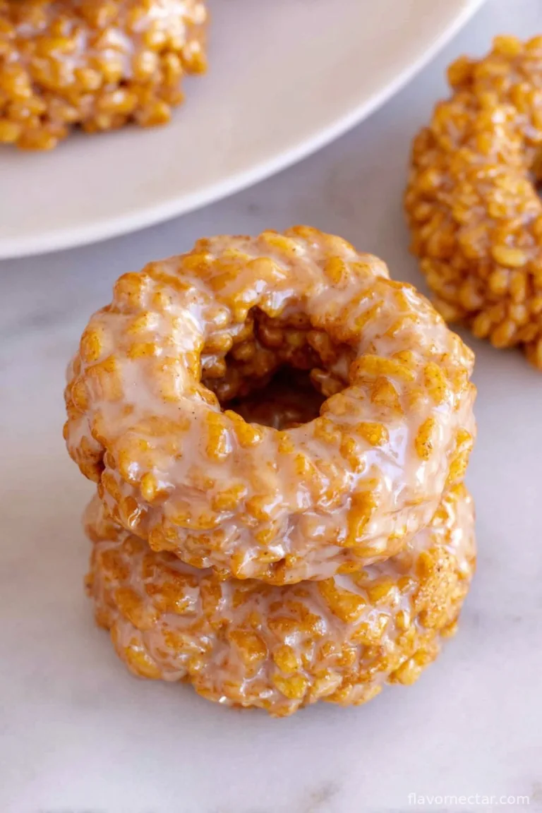 Pumpkin Rice Krispie Donuts