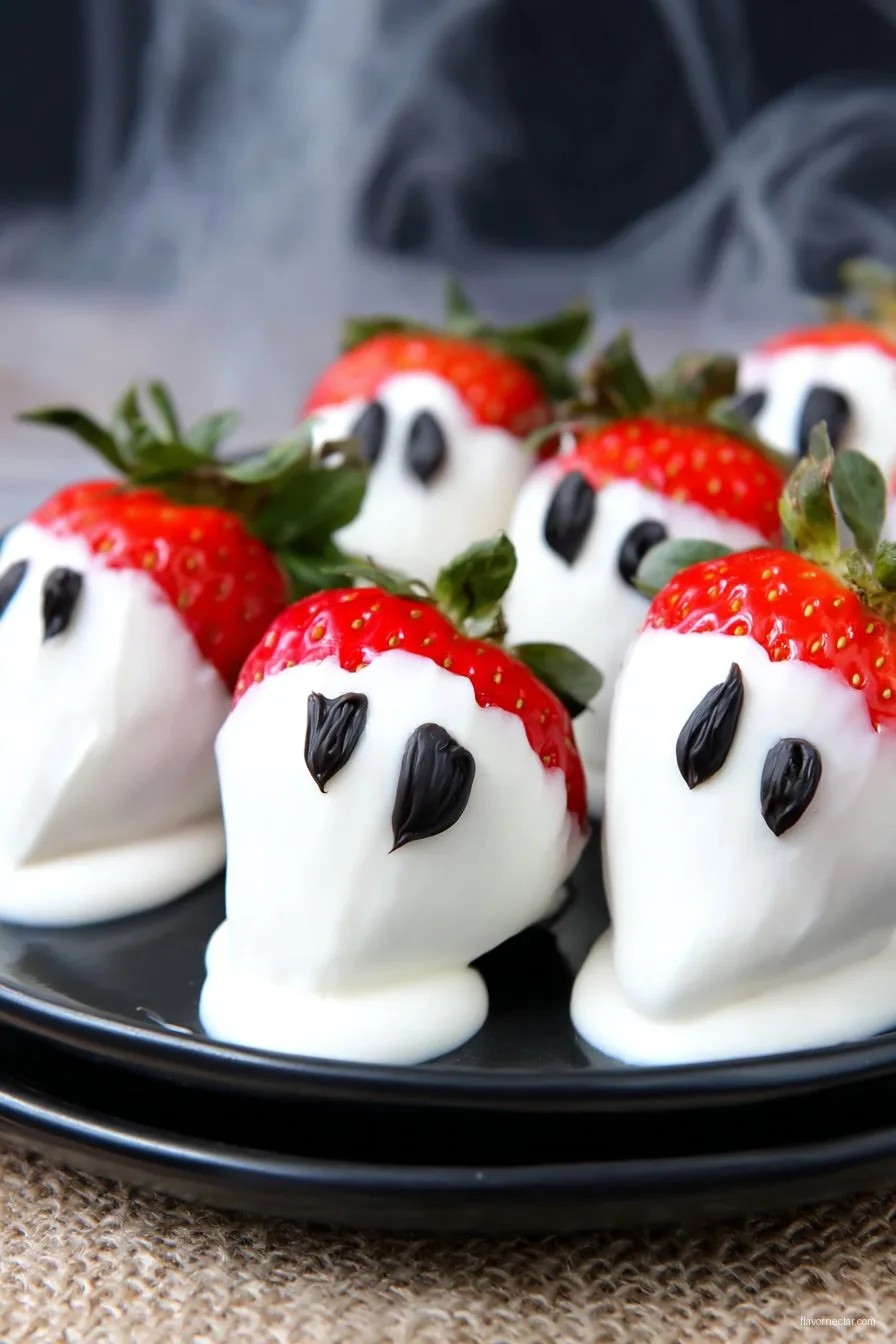 Quick & Creepy Ghost Strawberries
