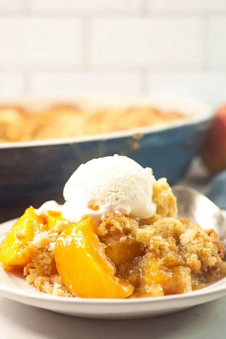 Bisquick Peach Cobbler