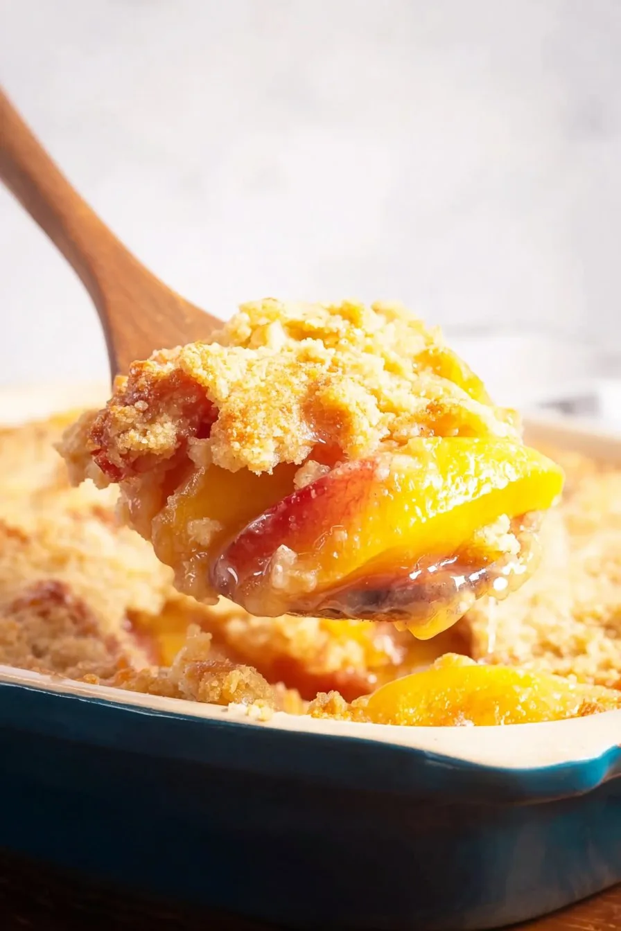 Bisquick Peach Cobbler