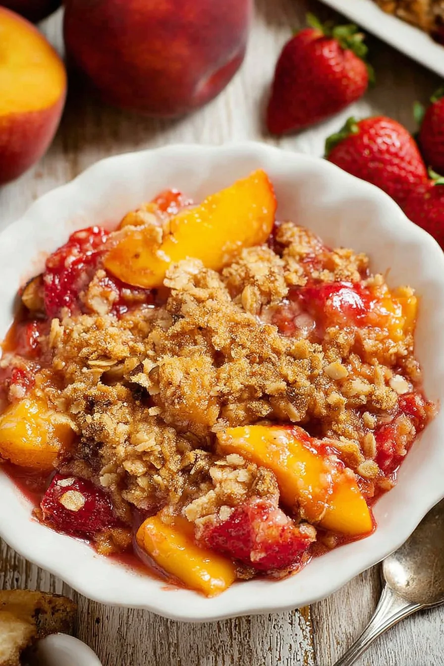 Strawberry Peach Crisp